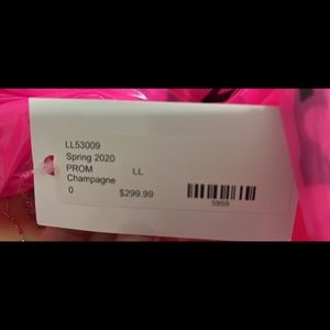 Gold size 0 with tags prom dress